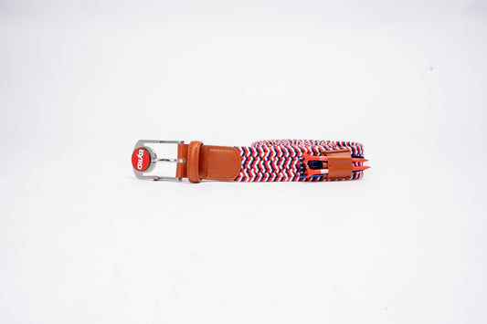 THE BRAIDED BYRD GOLF BELT ♠ Red/White/Blue